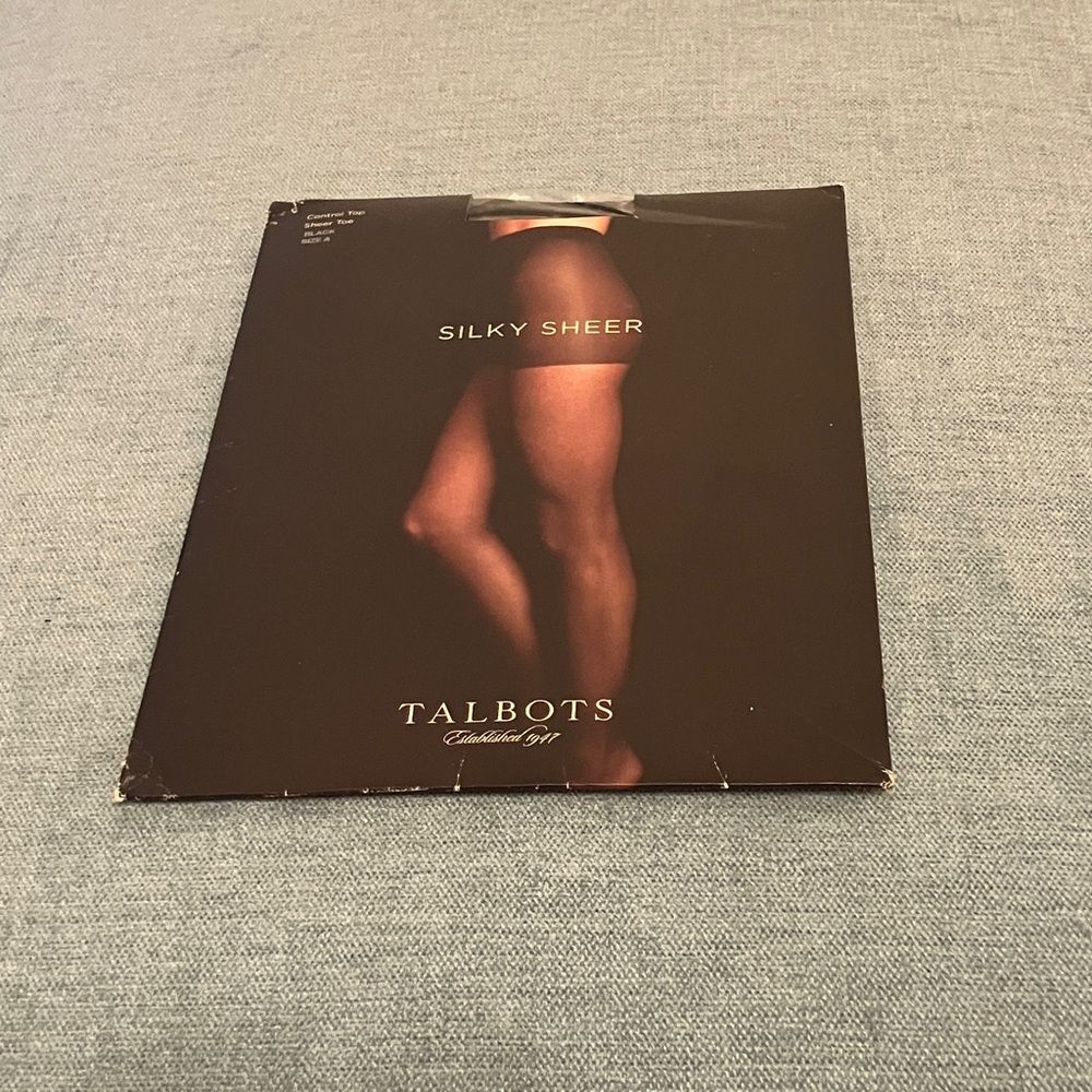 New Talbots Black Nylons, Size A